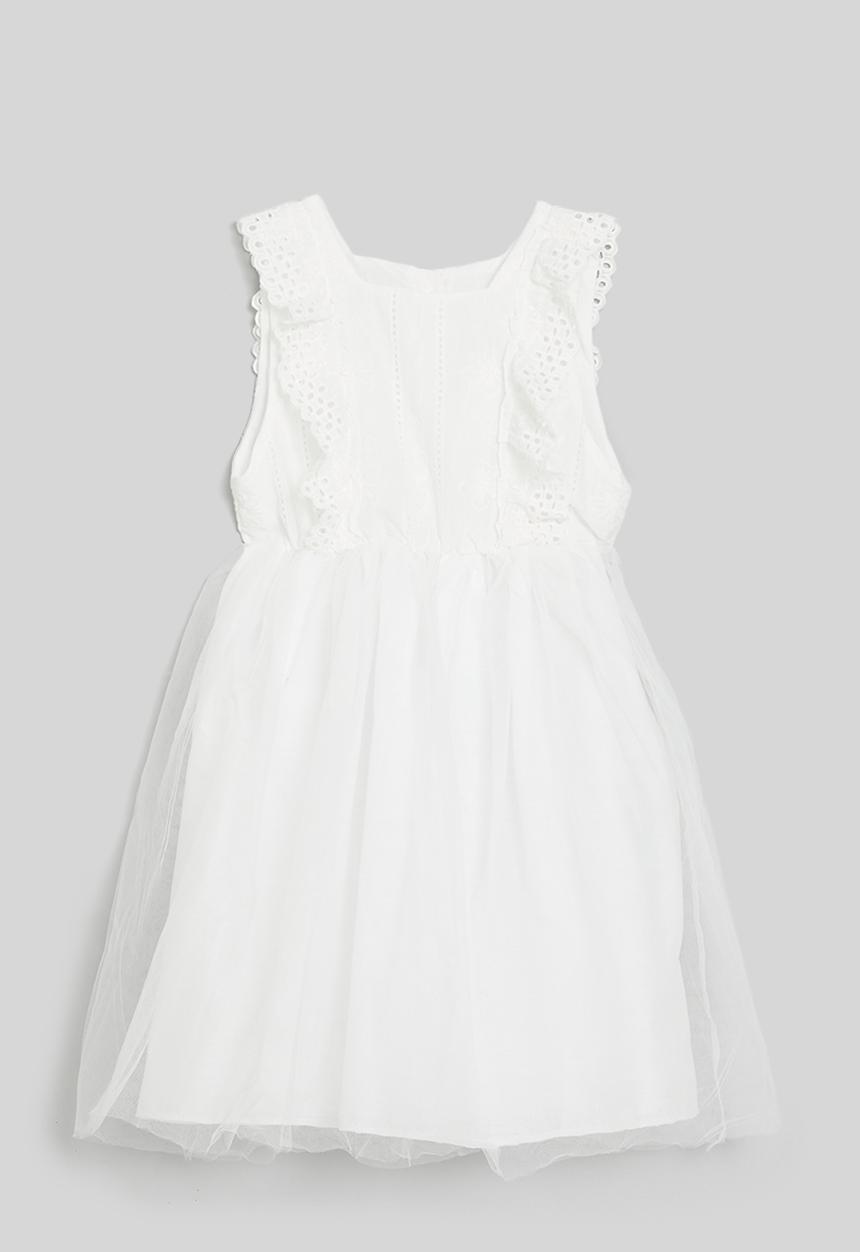 Pop Candy - Mesh occasion dress - white