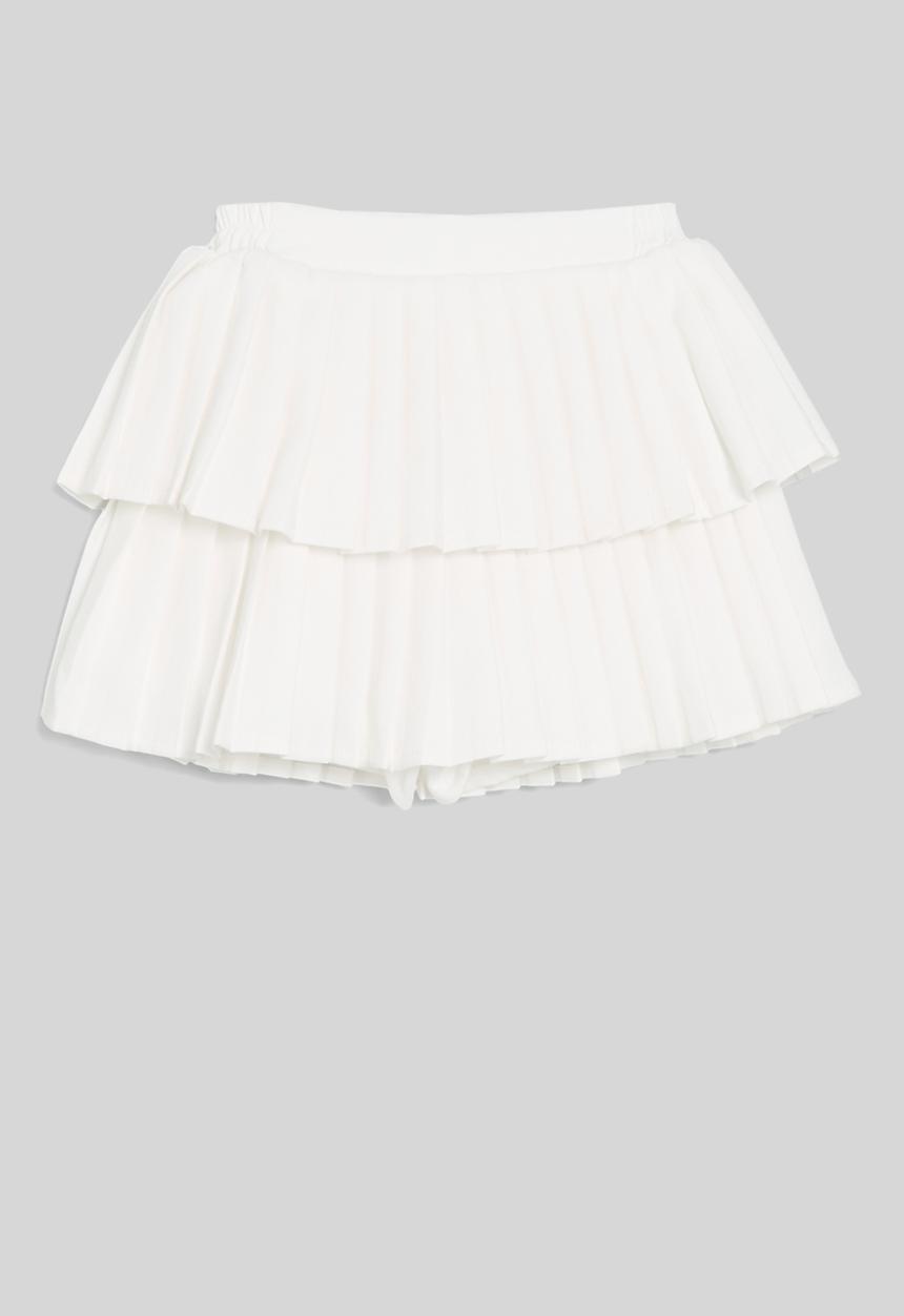 Pop Candy - Pleated skirt-white