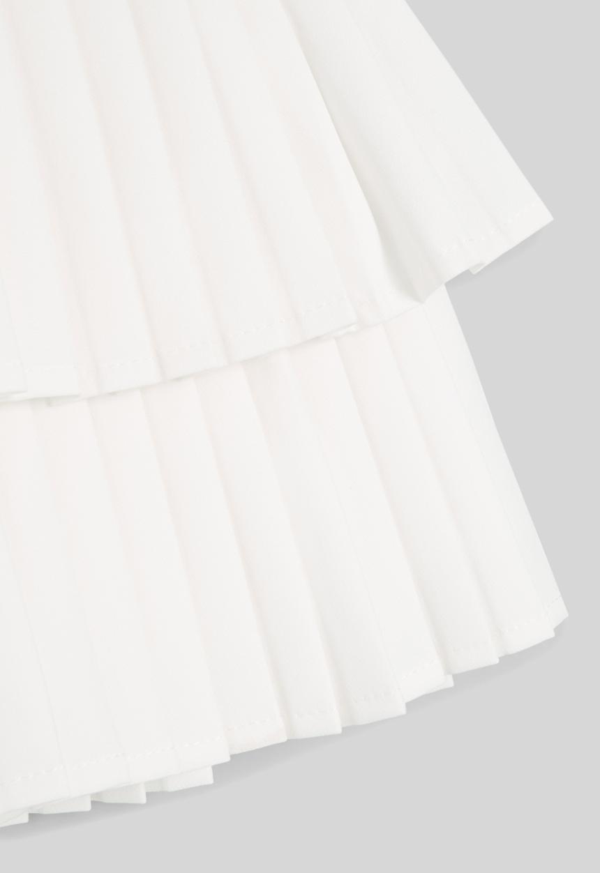 Pop Candy - Pleated skirt-white