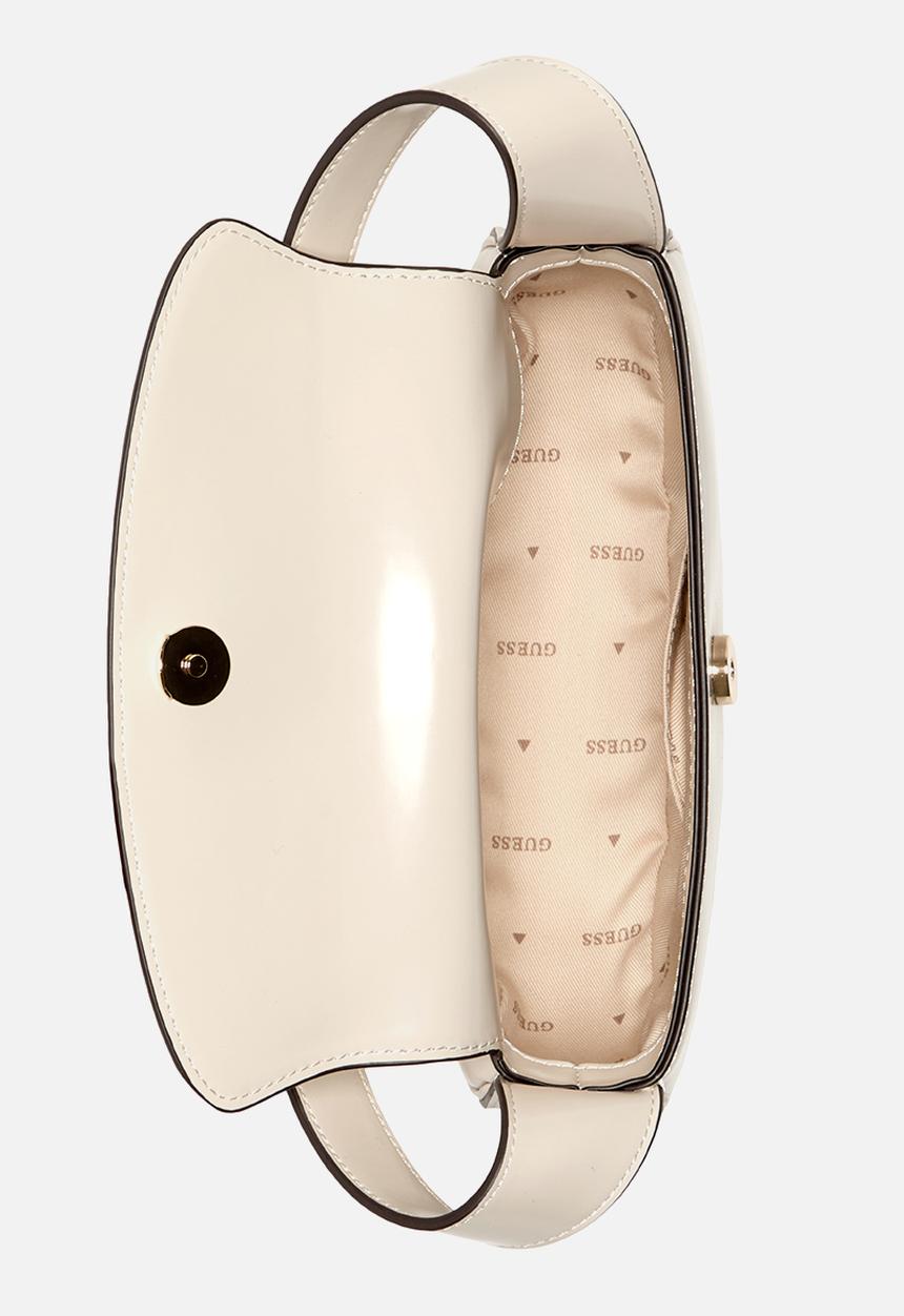 GUESS - Arnela flap shoulder bag - bone