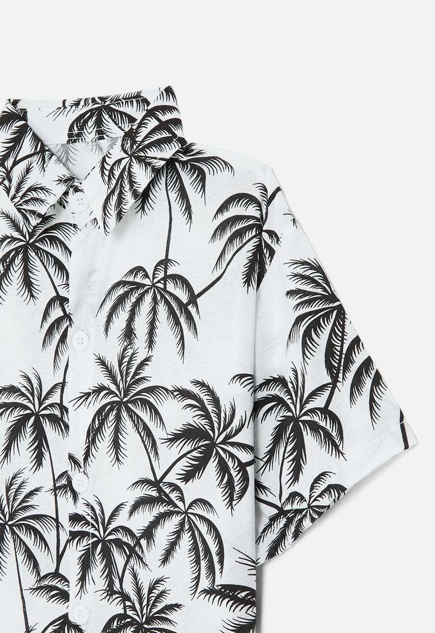 Pop Candy - Resort shirt - black & white