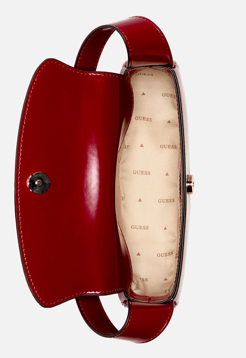 GUESS - Arnela flap shoulder bag - red