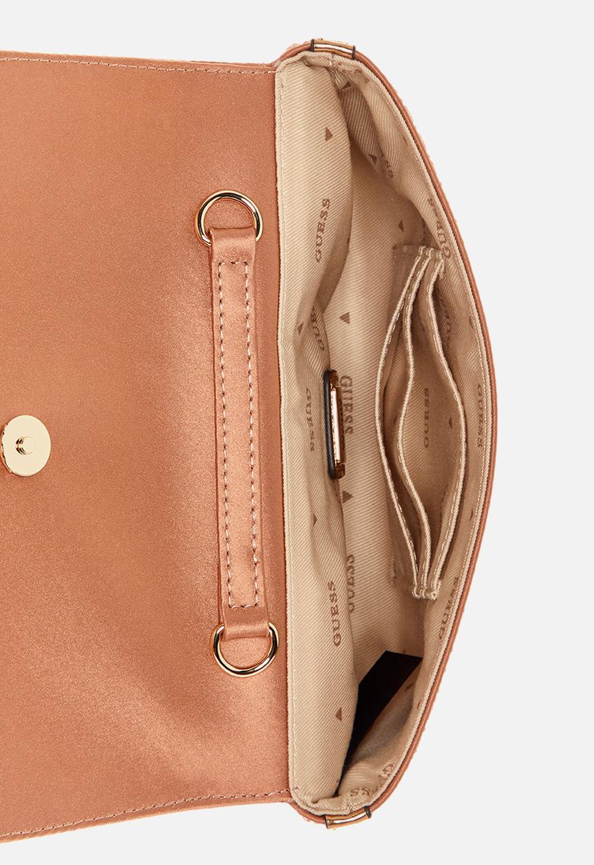 GUESS - Zalina flap clutch - bronze
