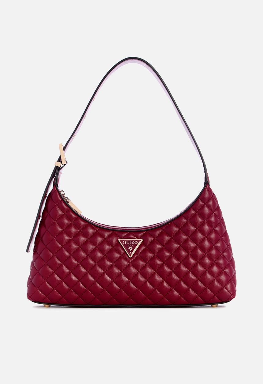 GUESS - Eco rianee shoulder bag - claret