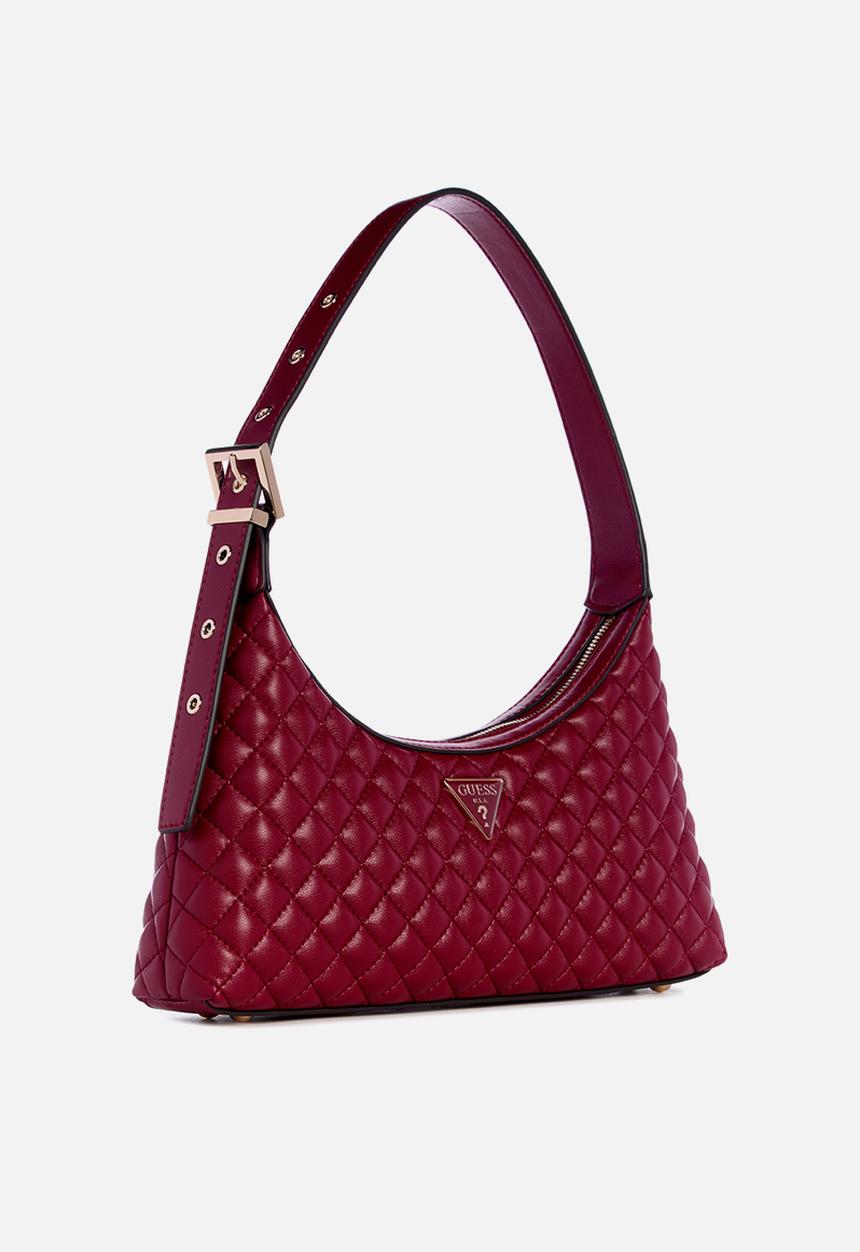 GUESS - Eco rianee shoulder bag - claret
