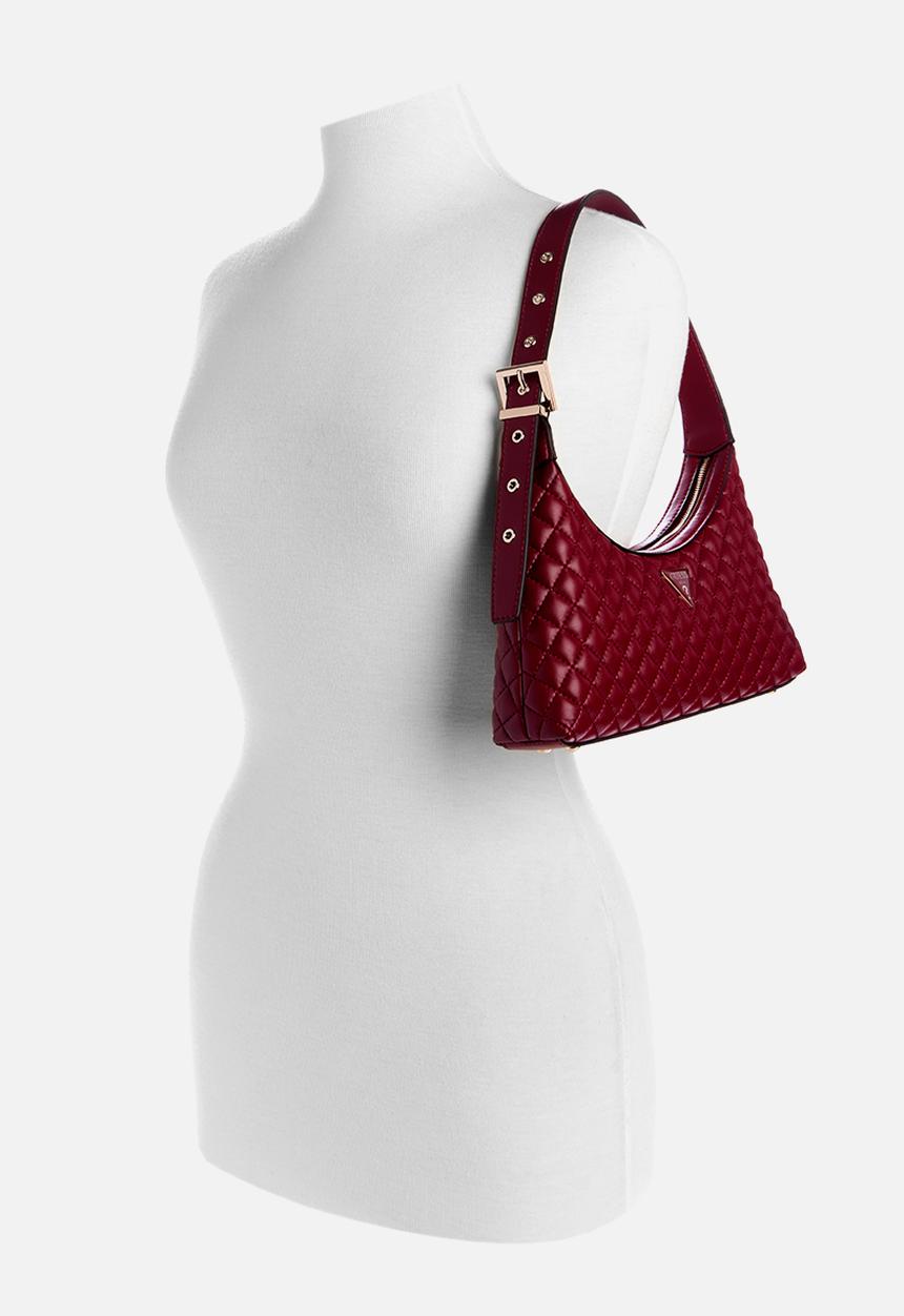 GUESS - Eco rianee shoulder bag - claret