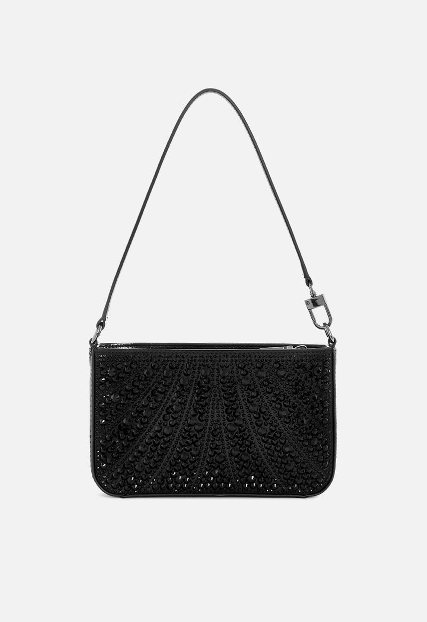 GUESS - Beauvoir mini top zip shoulder bag - black