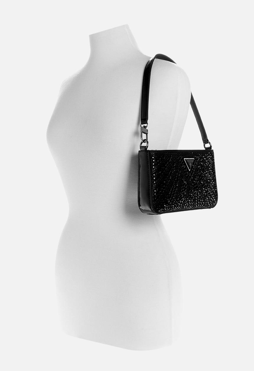GUESS - Beauvoir mini top zip shoulder bag - black