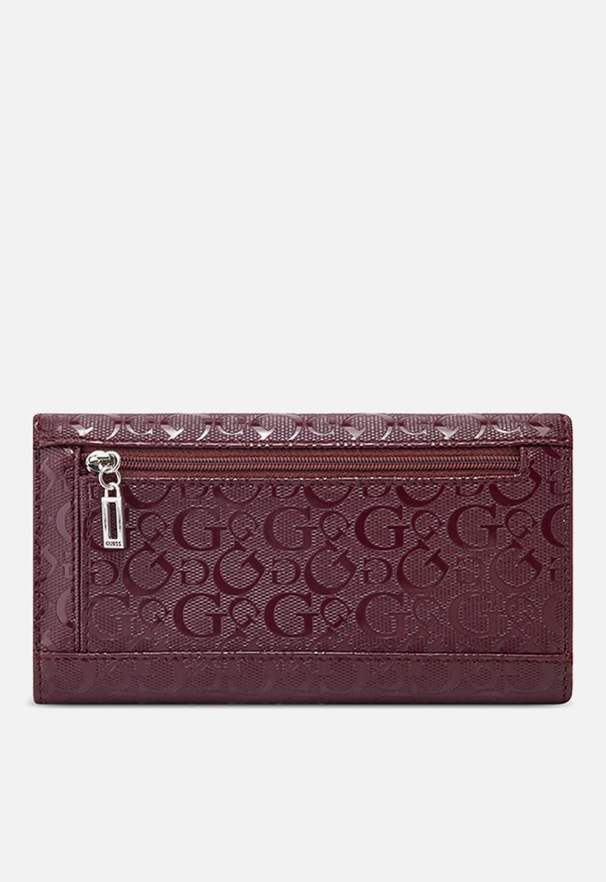 GUESS - Abbas slim clutch - merlot