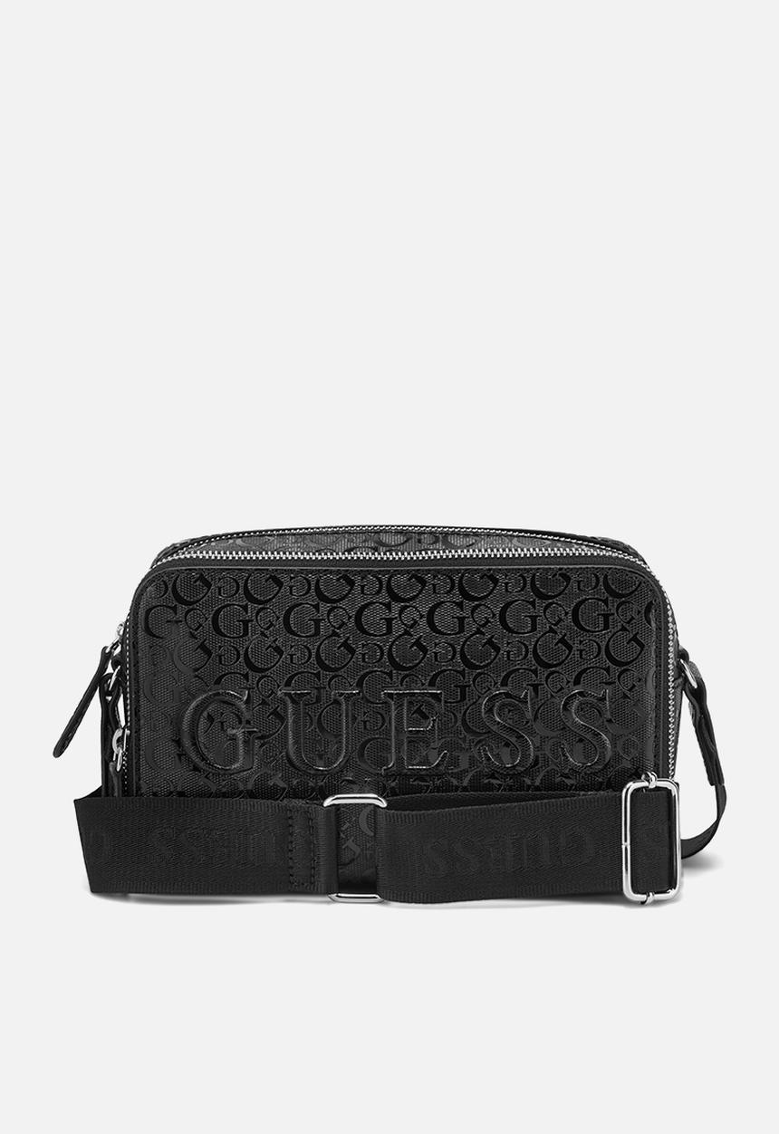 GUESS - Haddington mini double zip crossbody - black