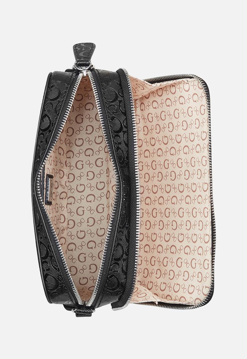 GUESS - Haddington mini double zip crossbody - black