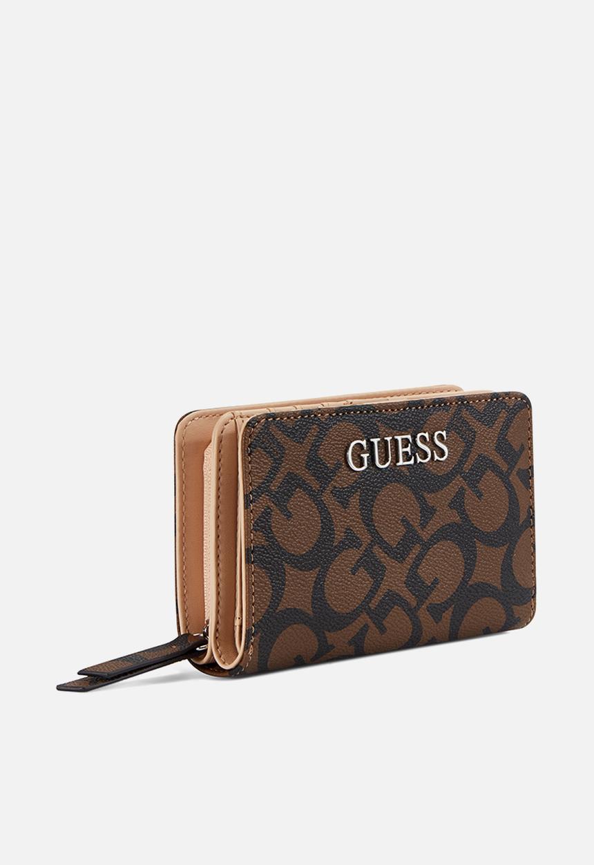 GUESS - Abbas french wallet - dark brown