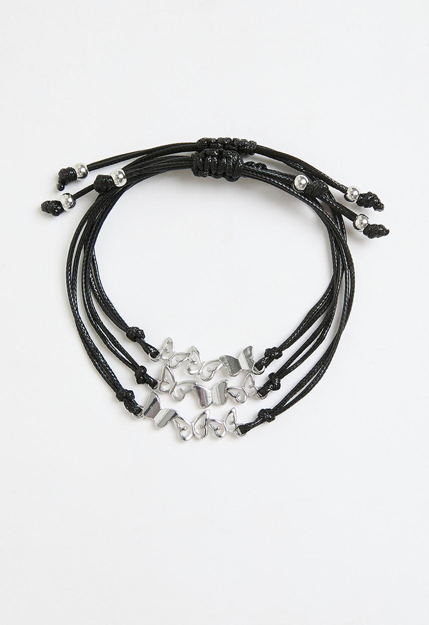 Pop Candy - 3 piece bracelet set - black