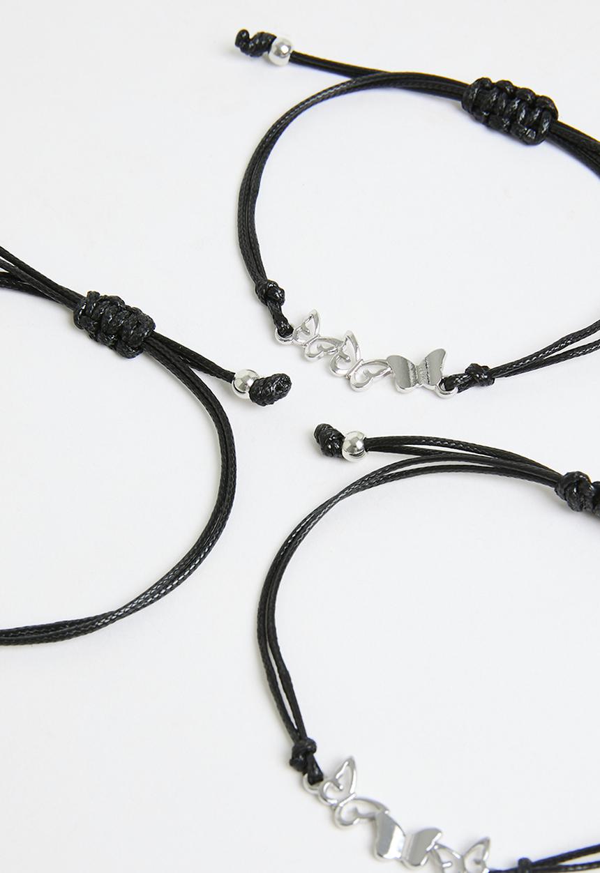Pop Candy - 3 piece bracelet set - black