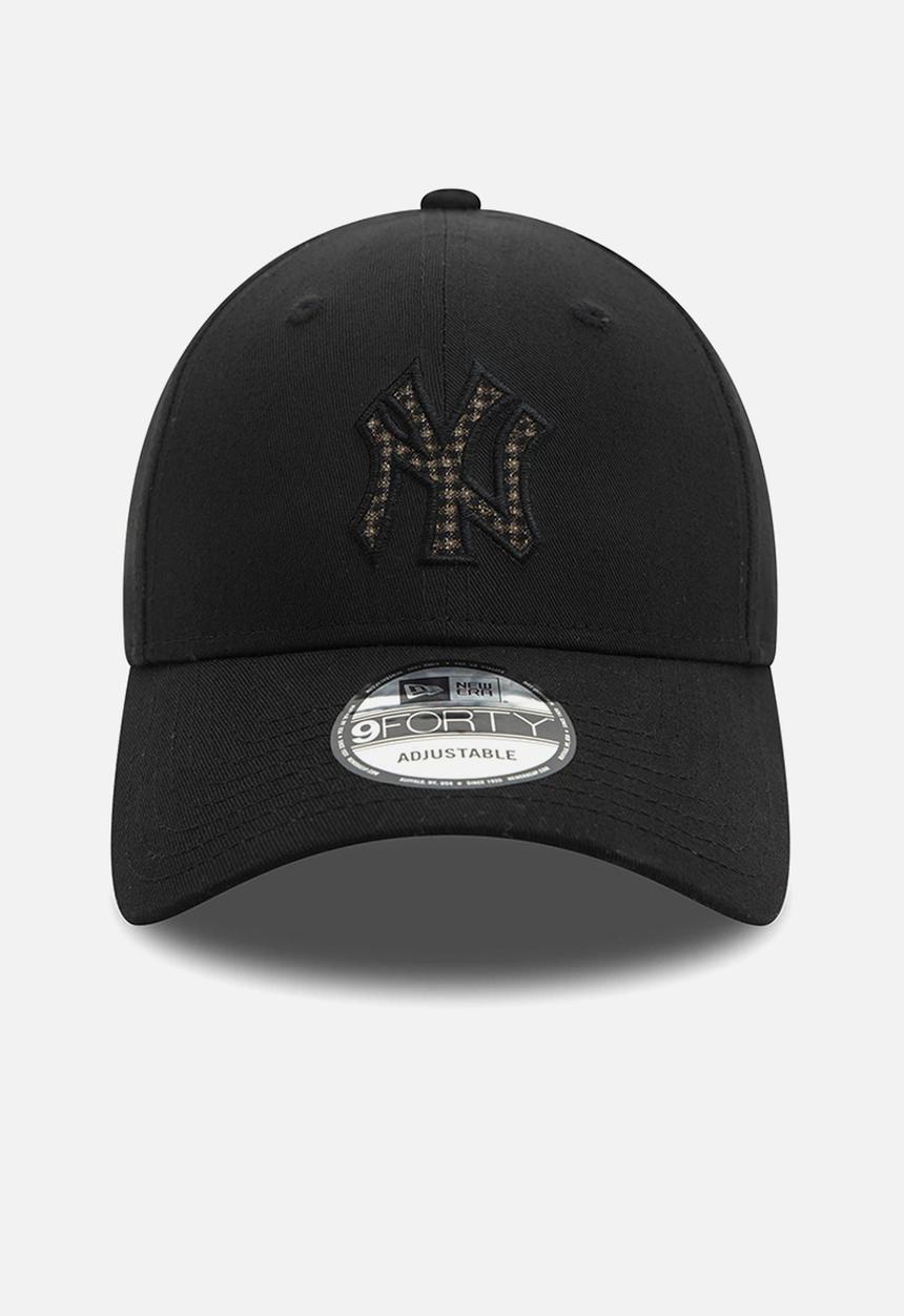 New Era - Check Infill 9Forty® New York Yankees - Black-Black