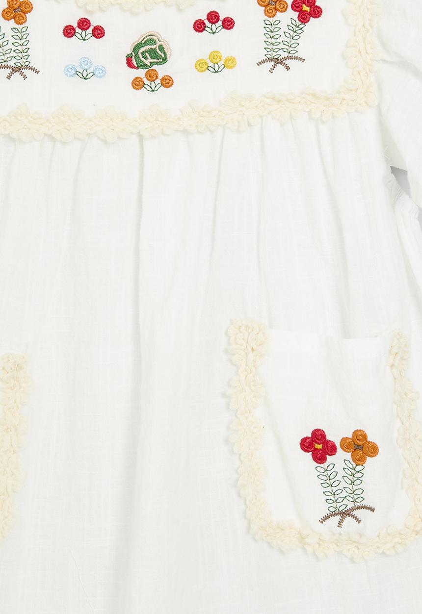 Pop Candy - Applique décor dress - white