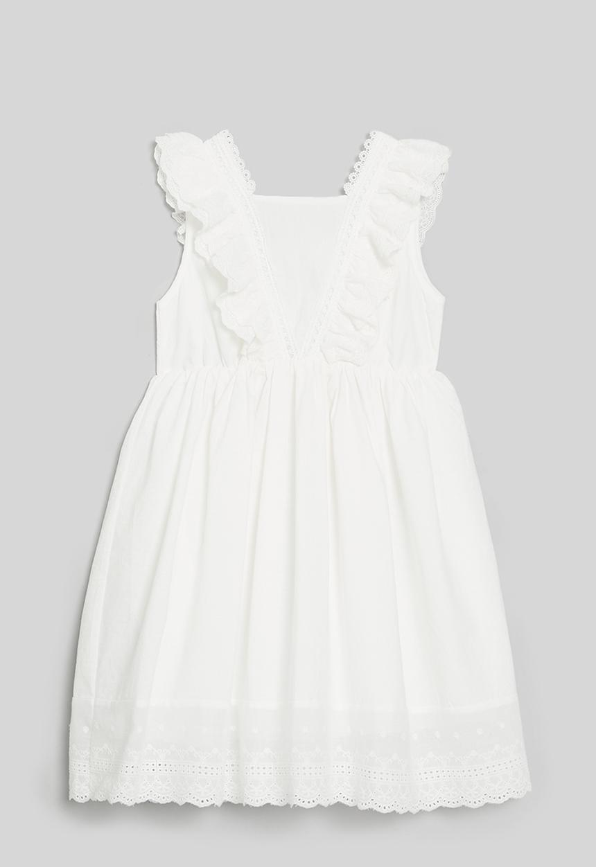 Pop Candy - Anglaise dress - white