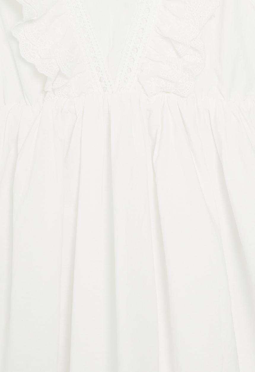 Pop Candy - Anglaise dress - white