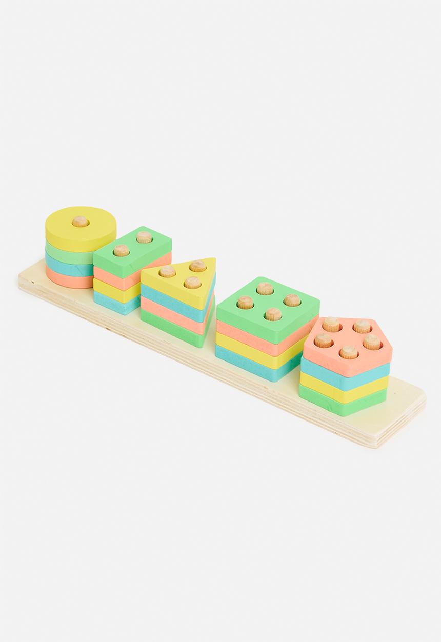 Pop Candy - Wooden geometric blocks - multi