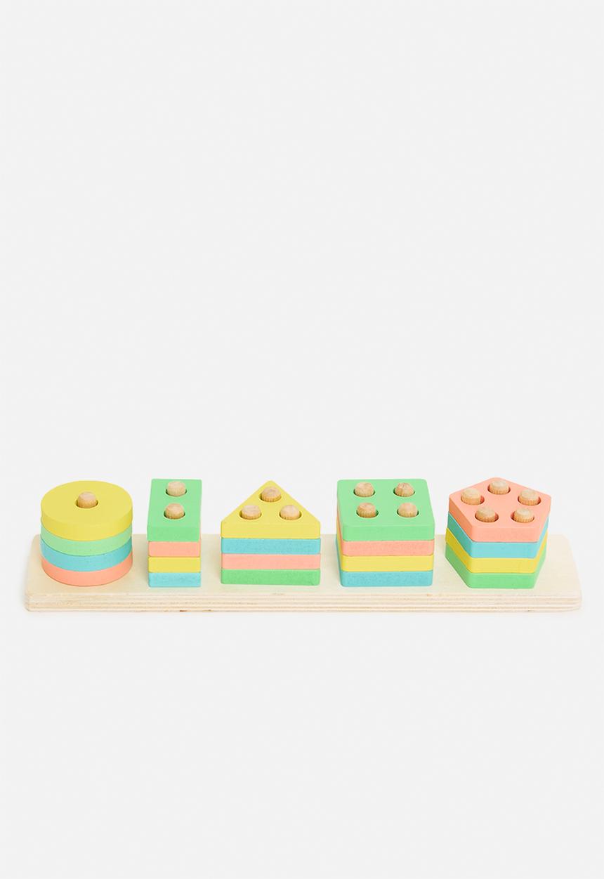 Pop Candy - Wooden geometric blocks - multi