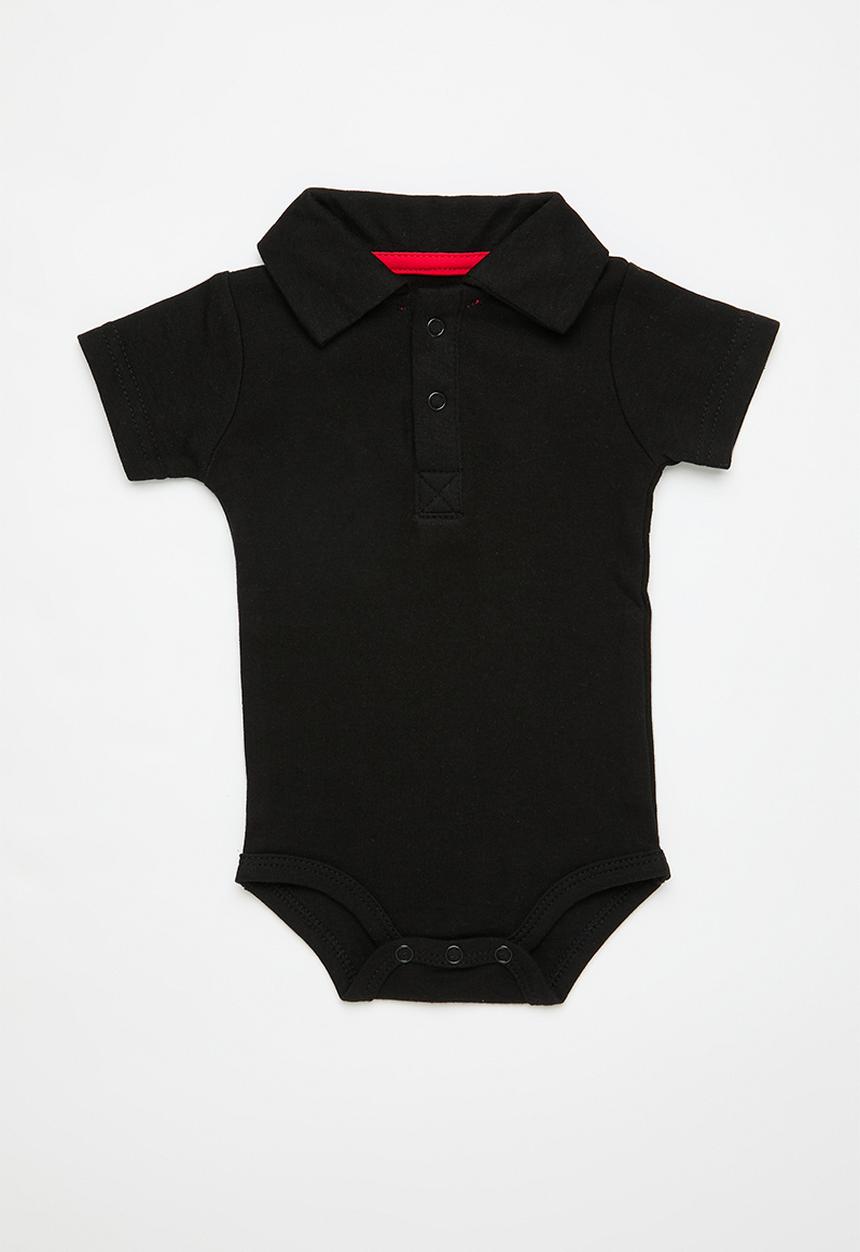 Pop Candy - Collared romper - black