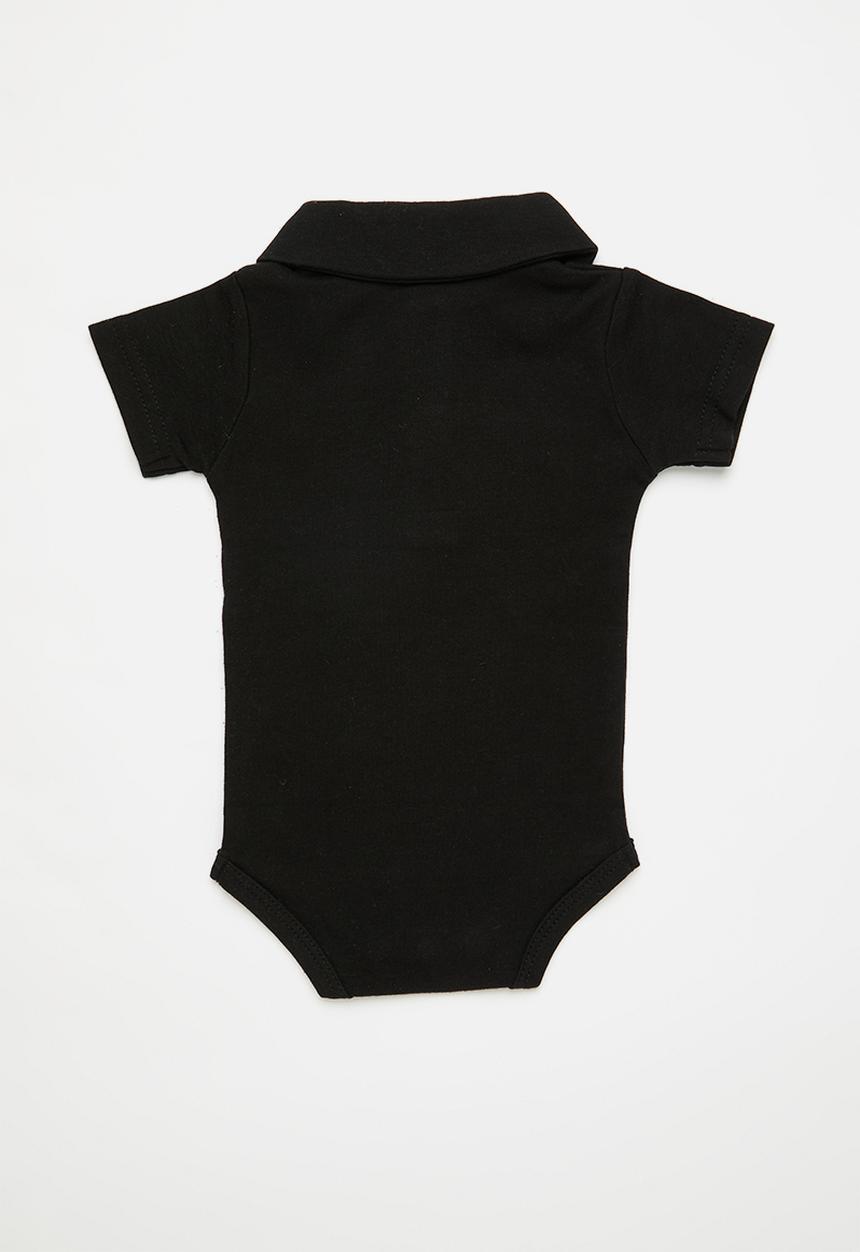 Pop Candy - Collared romper - black