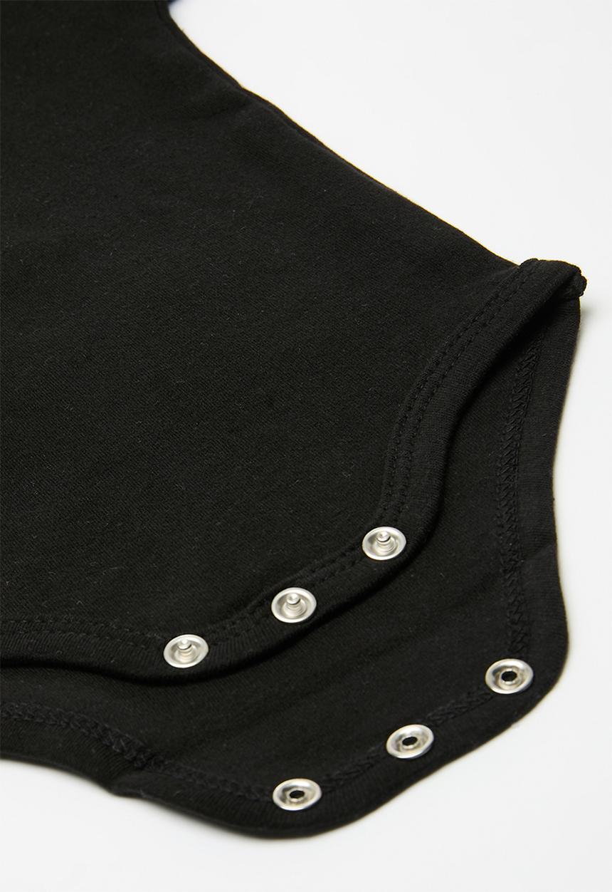 Pop Candy - Collared romper - black