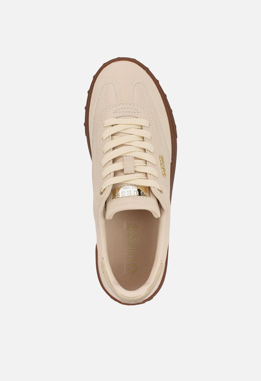 GUESS - Iquilt sport luxe nappa sneaker - sand
