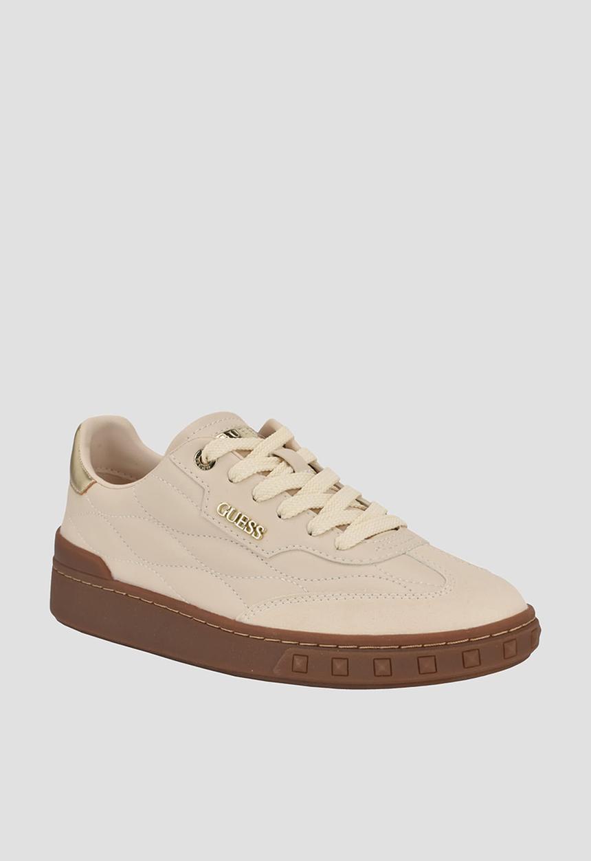 GUESS - Iquilt sport luxe nappa sneaker - sand