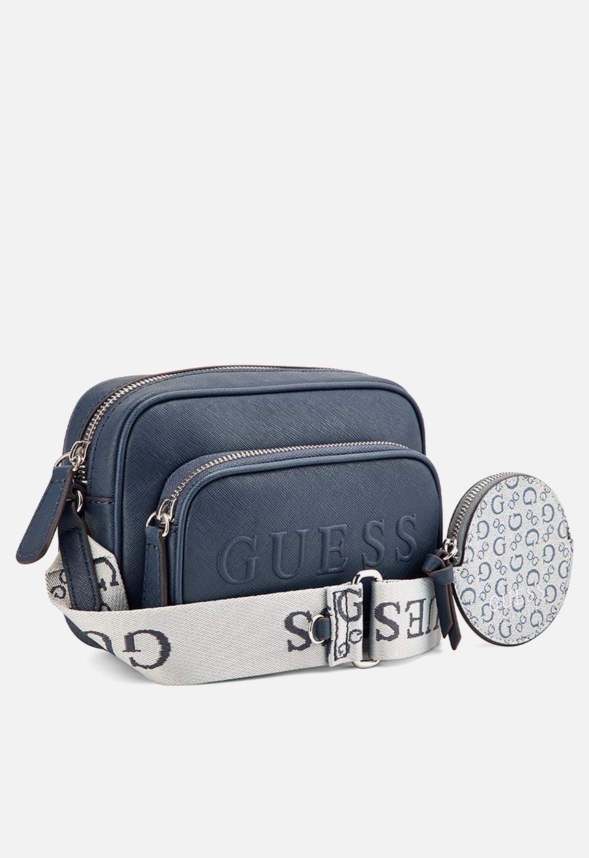 GUESS - Lya mini double zip crossbody - midnight