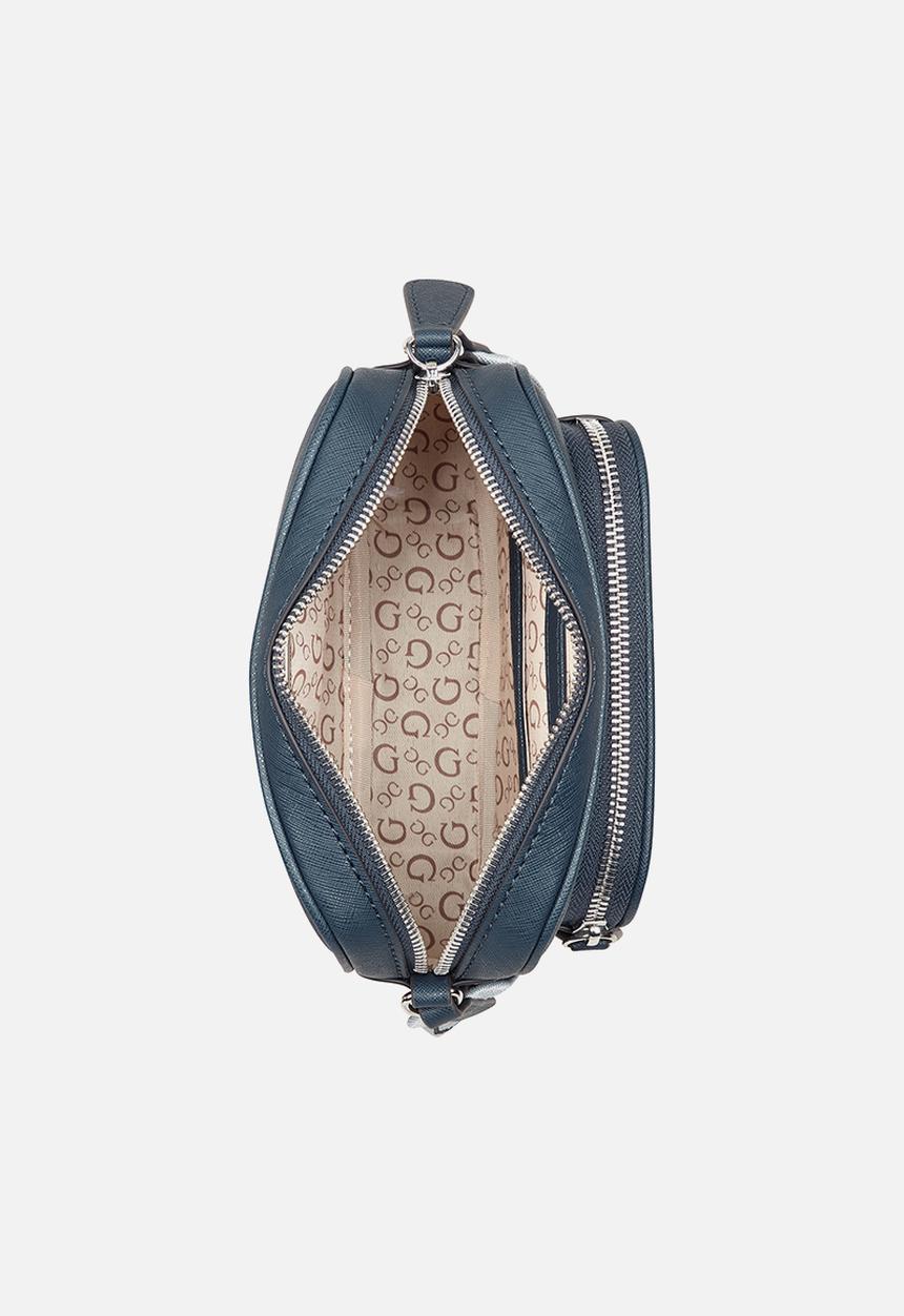 GUESS - Lya mini double zip crossbody - midnight