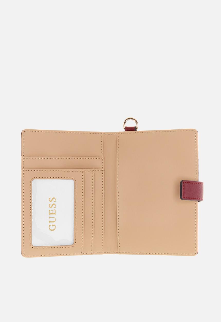 GUESS - Wilder BXD Luggage Tag & Passport Case - Claret