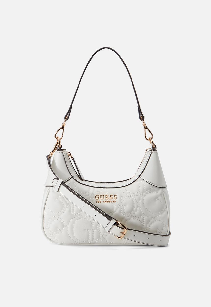GUESS - Berkton mini top zip - off white