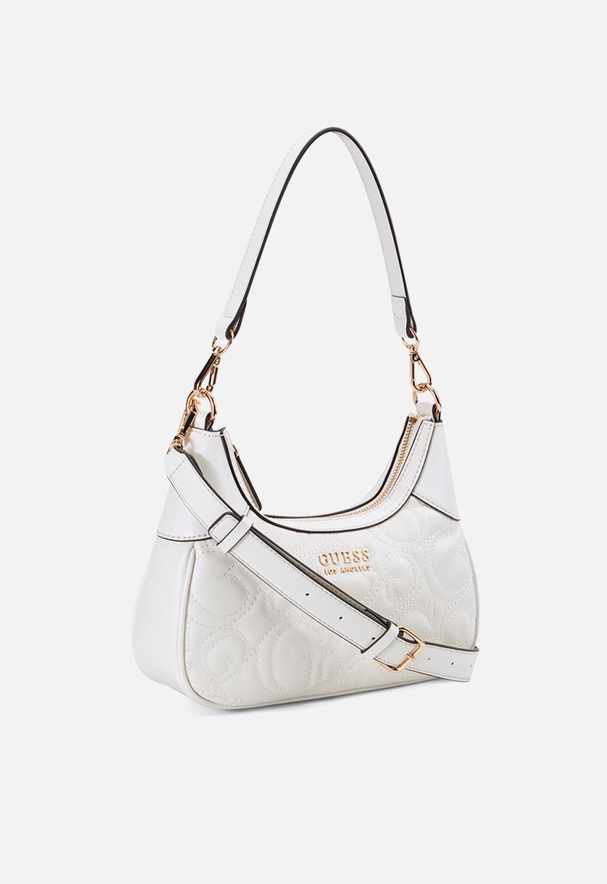 GUESS - Berkton mini top zip - off white