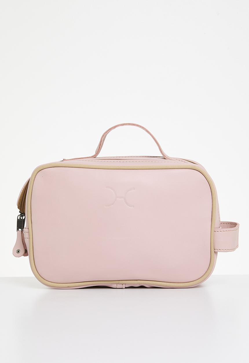 Thandana - Travel Leather toiletry bag - Blush