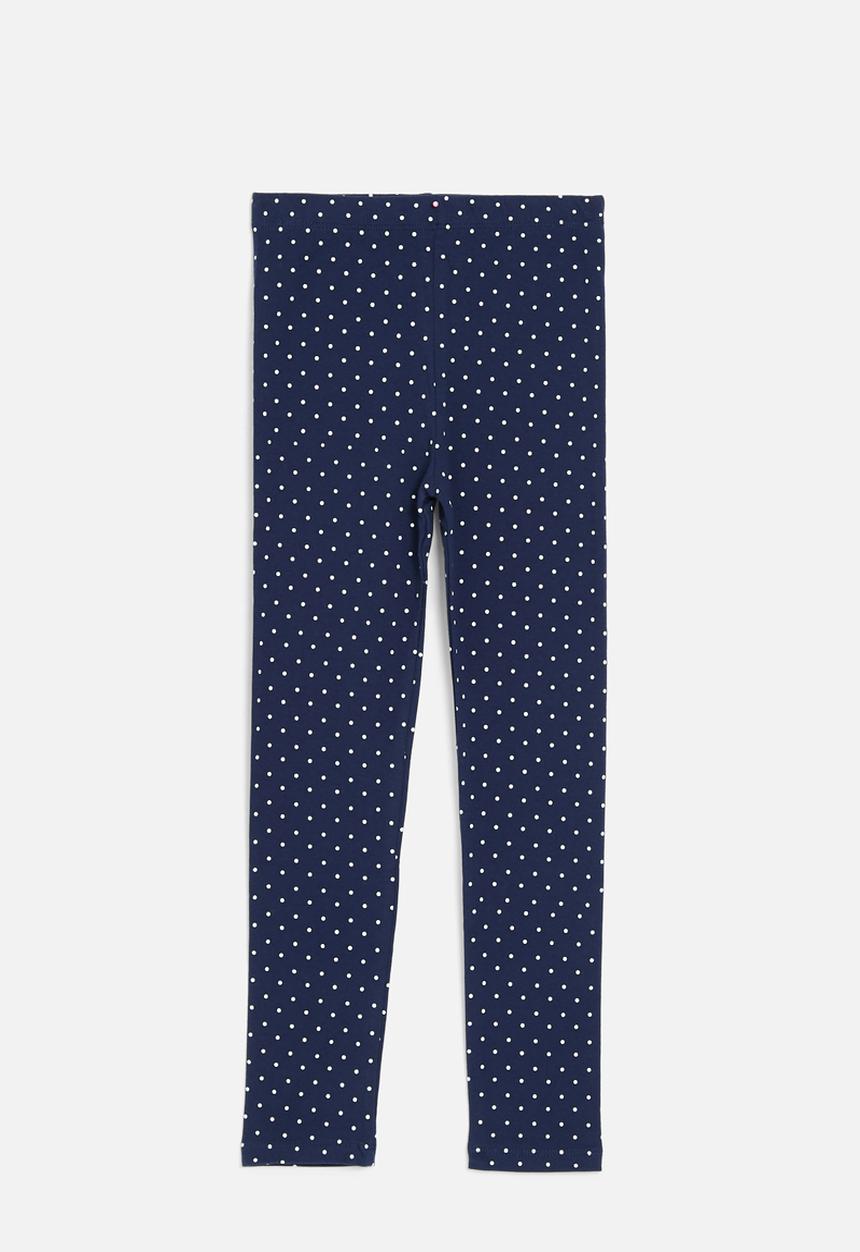 Pop Candy - Polka dot legging -blue & white