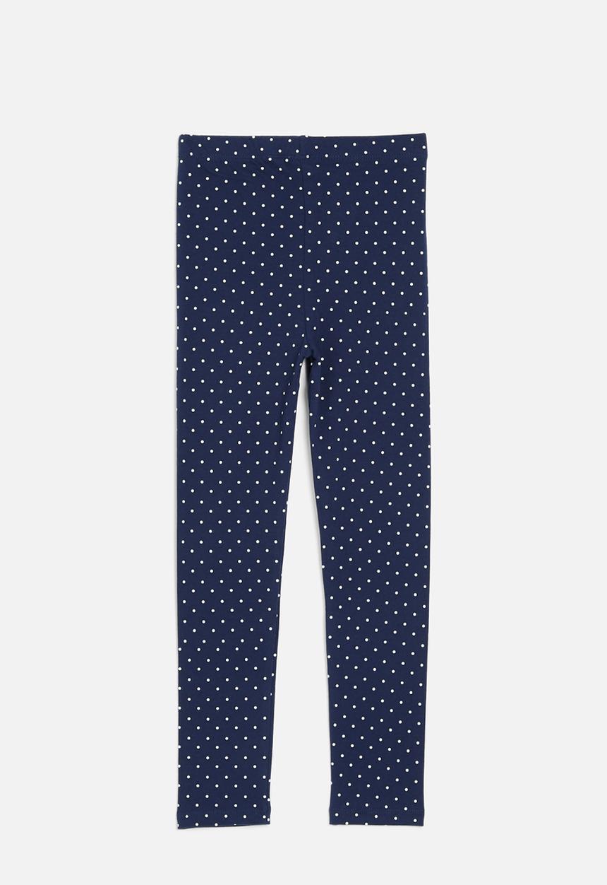Pop Candy - Polka dot legging -blue & white