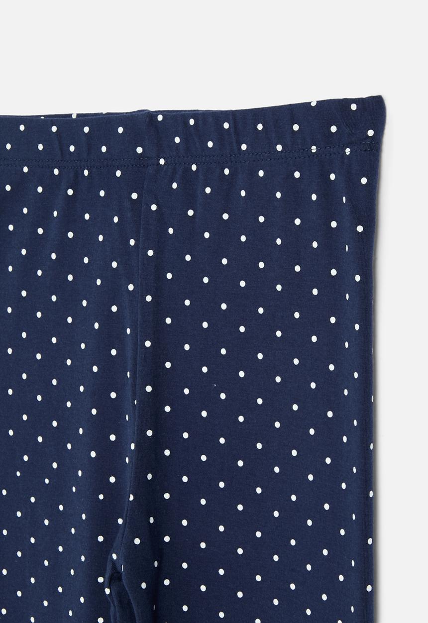 Pop Candy - Polka dot legging -blue & white