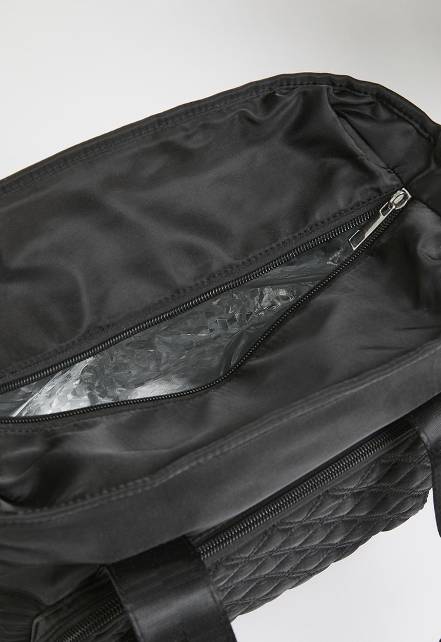 Pop Candy - Quilted nappy bag - black
