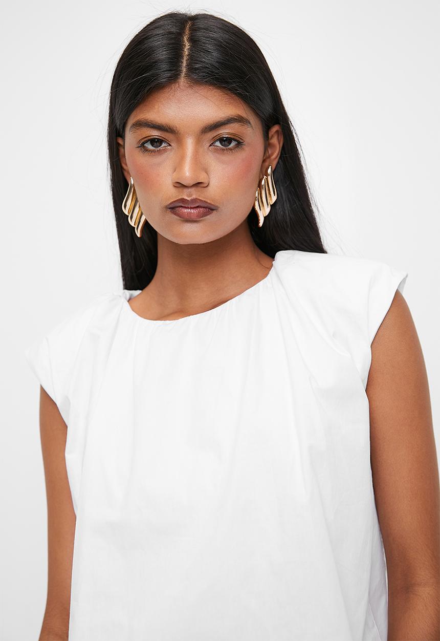 Superbalist - Bubble hem blouse - white