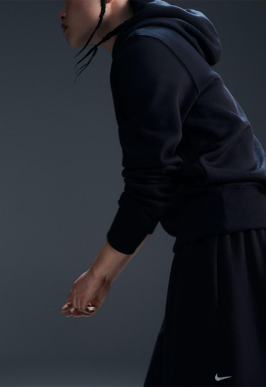 Nike - Nike Phoenix Hoodie - Black/Sail