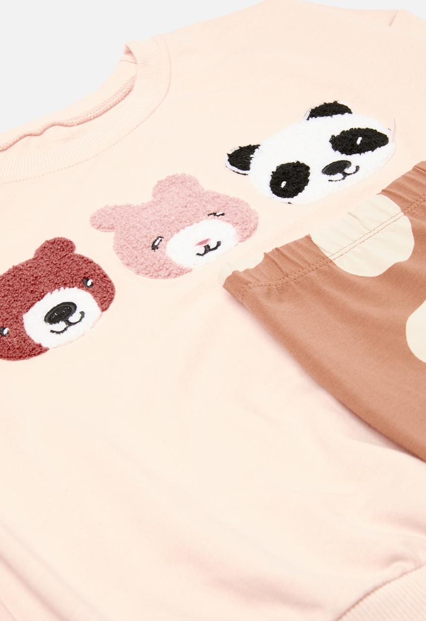 Pop Candy - Printed sweat top & leggings set-multi