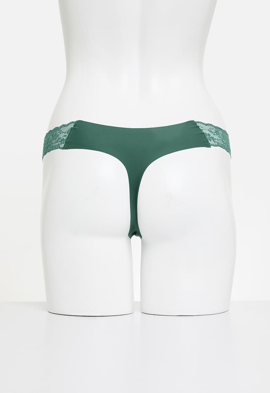 Cotton On - Party Pants Seamless G String Brief 3Pk-Pine/Raspberry/Boysenberry