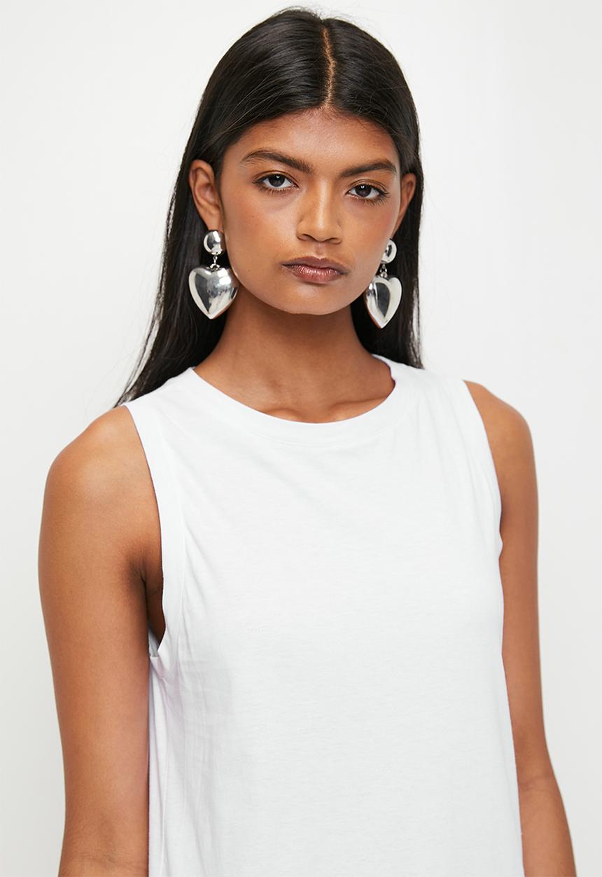 Superbalist - Bubble Hem Maxi Dress - White
