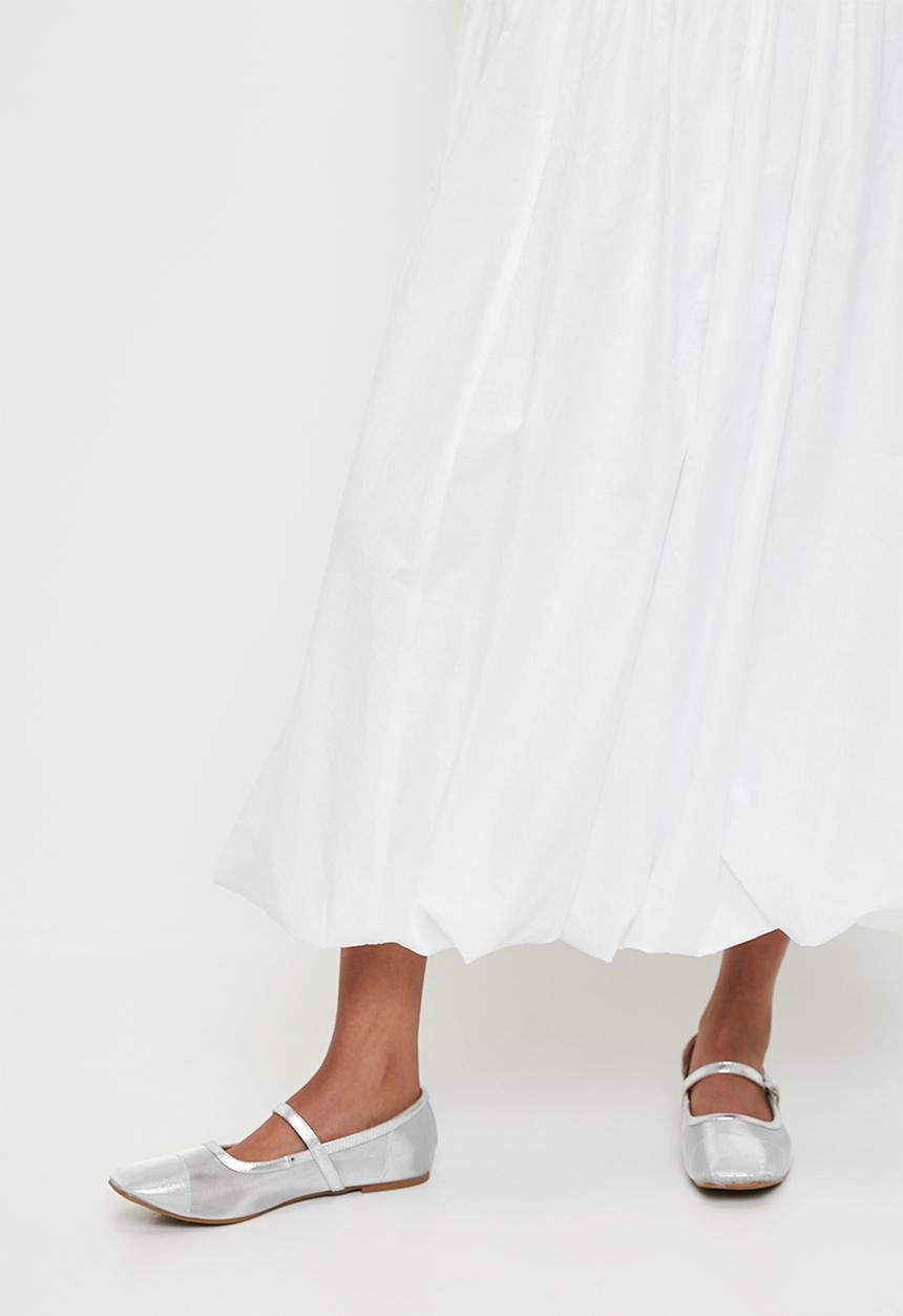 Superbalist - Bubble Hem Maxi Dress - White