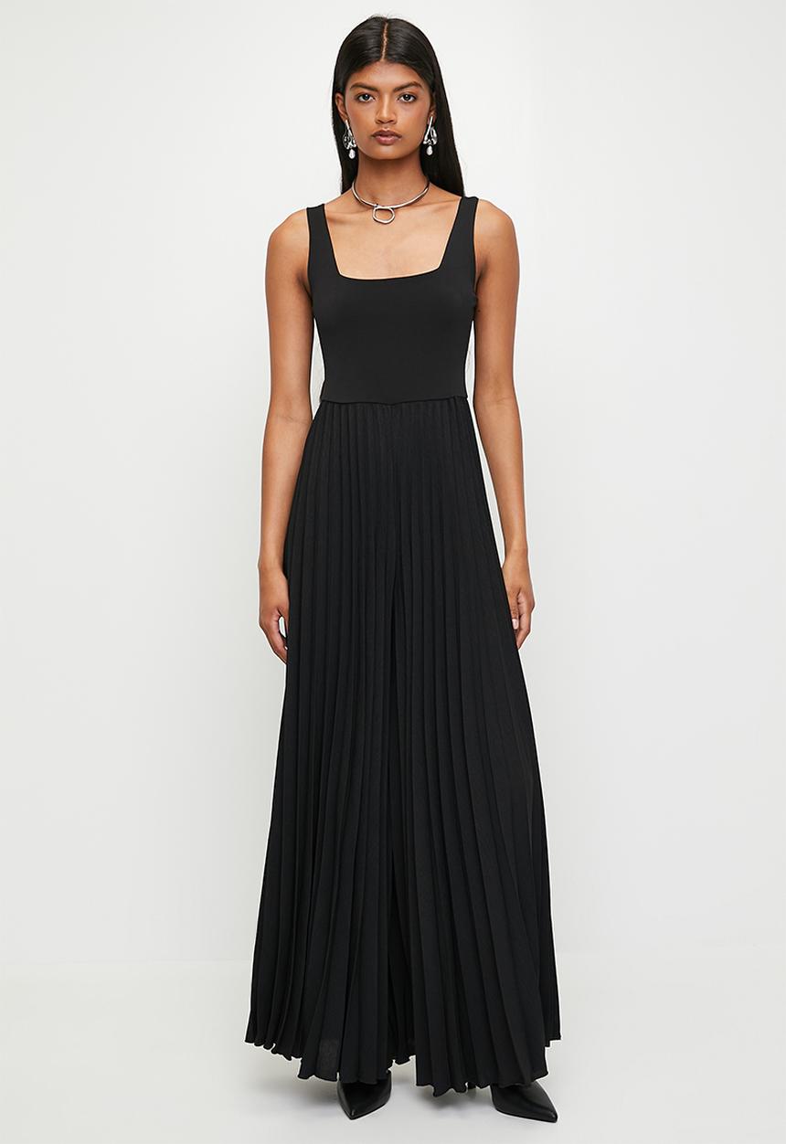 Superbalist - Square Neck Pleated Combo Jumpsuit - Black