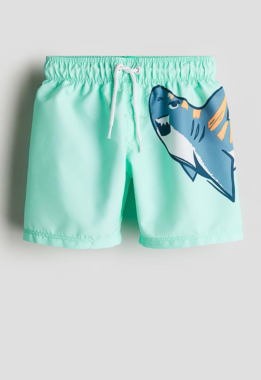 H&M - Swim shorts - mint green shark