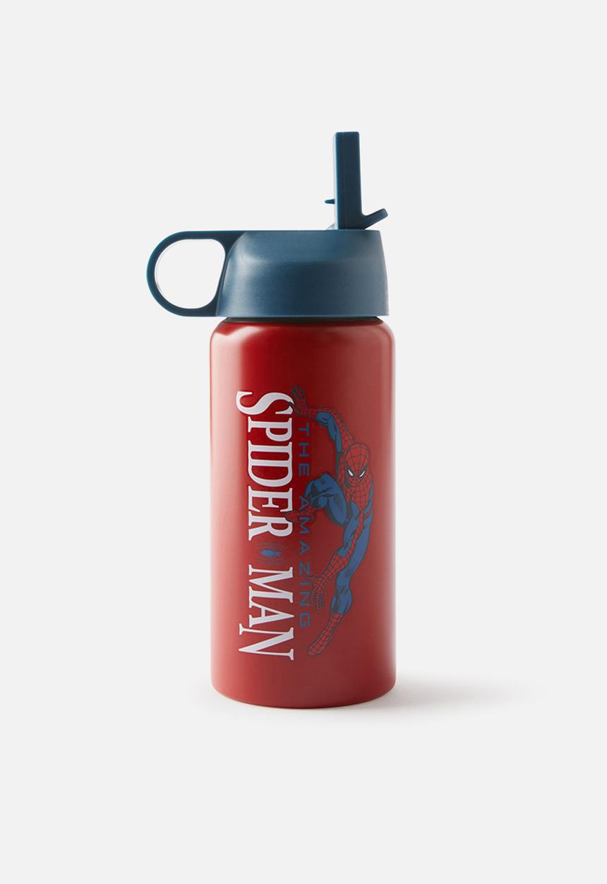 Cotton On - Spiderman bottle - red