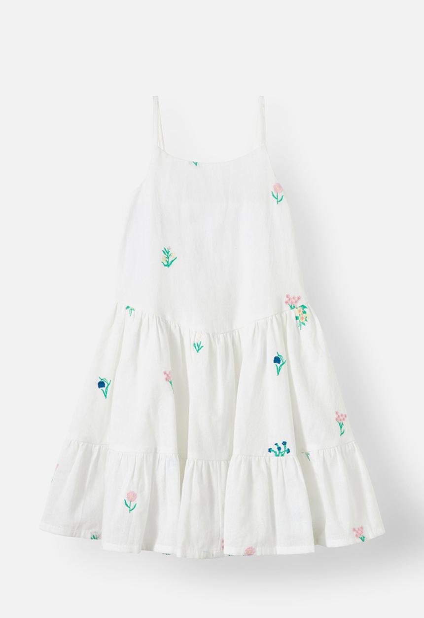 Cotton On - Katelyn sleeveless dress - white/ditsy