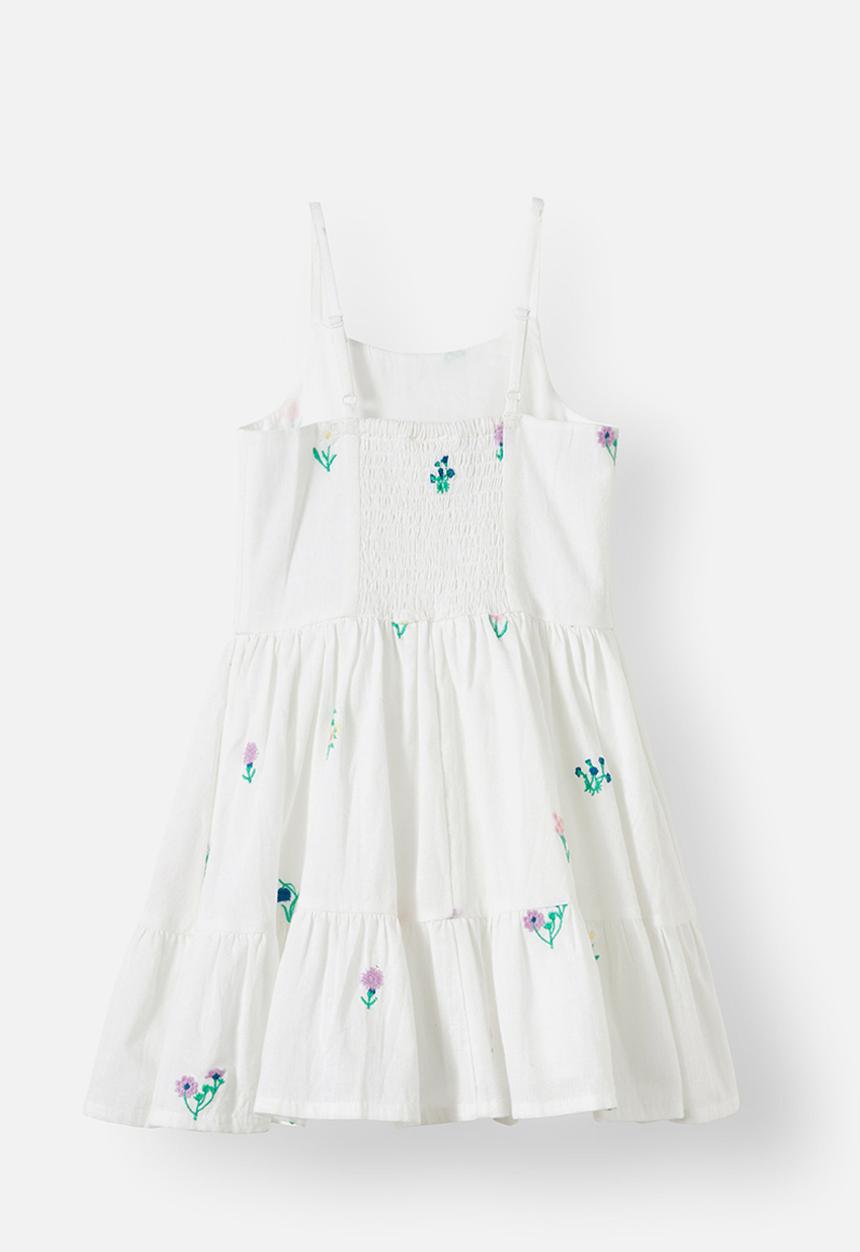 Cotton On - Katelyn sleeveless dress - white/ditsy